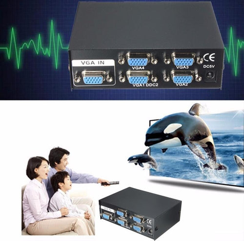 SPLITTER PER MONITOR TV 4 PORTE VGA 200 MHz ALIMENTATORE DC 1920x1440 VGA-2004 Elettronica/Home Cinema TV e video/Attrezzatura satellitare/Impianti satellitari/Splitter Trade Shop italia - Napoli, Commerciovirtuoso.it