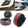 SPOILER SAMURAI LAMA LABBRO AUTO ADESIVO UNIVERSALE PROTEZIONE GOMMA TUNING CARBONIO NERO 2,5MT