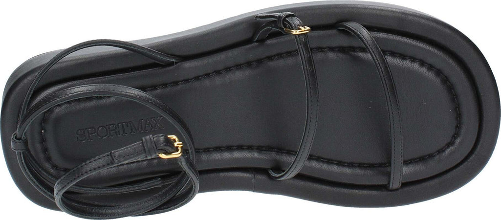 SportMax-Sandali-Nero-da-donna