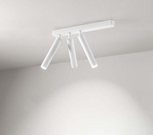 Spot-Contemporaneo-Bambù-Alluminio-Bianco-3-Led-Integrato-10W