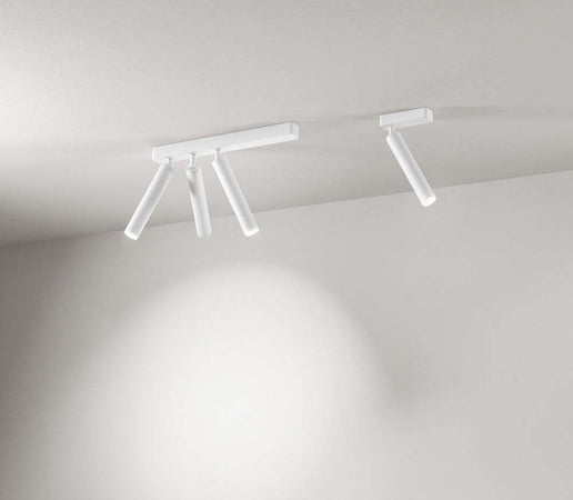 Spot-Contemporaneo-Bambù-Alluminio-Bianco-3-Led-Integrato-10W