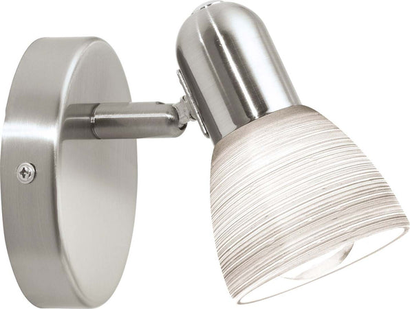 Spot-Contemporaneo-Dakar-1-In-Acciaio-Nichel-Satinato-1-Luce-E14-25W-Ip20