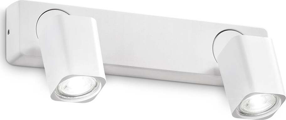 Spot-Contemporaneo-Rudy-Alluminio-Bianco-2-Luci-Gu10-35W-3000K-Ip20