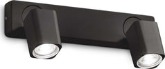Spot-Contemporaneo-Rudy-Alluminio-Nero-2-Luci-Gu10-35W-3000K-Ip20