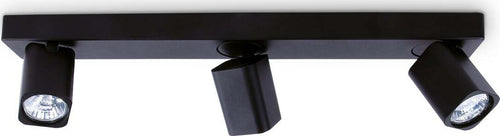 Spot-Contemporaneo-Rudy-Alluminio-Nero-3-Luci-Gu10-35W-3000K-Ip20
