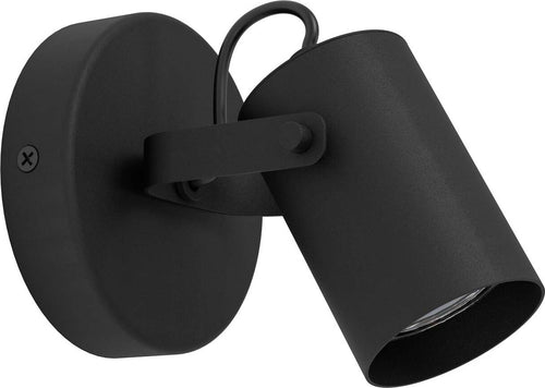 Spot-Contemporaneo-Sorego-In-Acciaio-Nero-1-Luce-Gu10-3W-Ip20