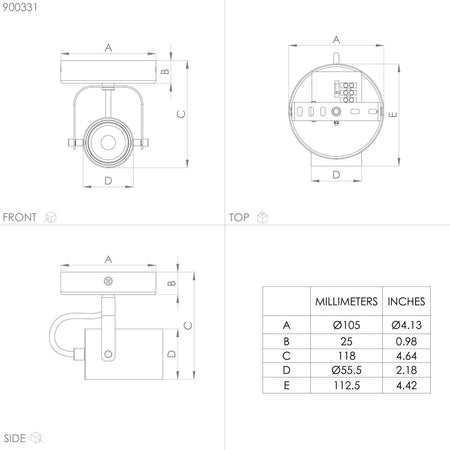 Spot-Contemporaneo-Sorego-In-Acciaio-Nero-1-Luce-Gu10-3W-Ip20
