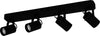 Spot-Contemporaneo-Sorego-In-Acciaio-Nero-4-Luci-Gu10-3W-Ip20