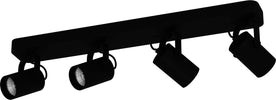 Spot-Contemporaneo-Sorego-In-Acciaio-Nero-4-Luci-Gu10-3W-Ip20