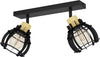 Spot-Contemporaneo-Stillington-1-In-Acciaio-Nero-2-Luci-E27-40W-Ip20