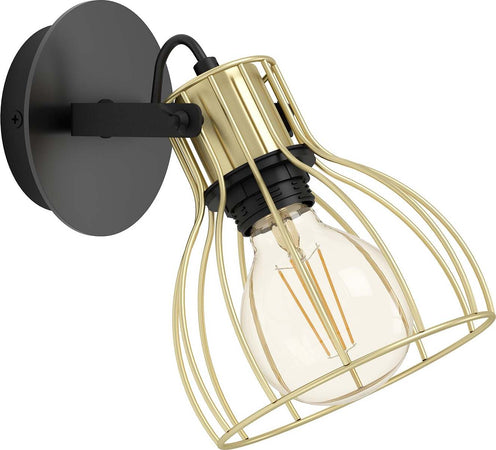 Spot-Minimal-Sambatello-Acciaio-Nero-1-Luce-E27-40W