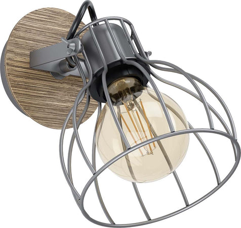 Spot-Minimal-Sambatello-Legno-Marrone-1-Luce-E27-40W
