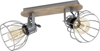 Spot-Minimal-Sambatello-Legno-Marrone-2-Luci-E27-40W