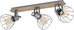 Spot-Minimal-Sambatello-Legno-Marrone-3-Luci-E27-40W
