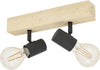 Spot-Minimal-Townshend-3-Legno-Marrone-2-Luci-E27-60W