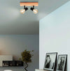 Spot-Minimal-Townshend-3-Legno-Marrone-2-Luci-E27-60W