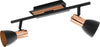 Spot-Moderno-Barnham-In-Acciaio-Nero-2-Luci-Gu10-3W-Ip20