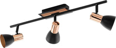 Spot-Moderno-Barnham-In-Acciaio-Nero-3-Luci-Gu10-3W-Ip20