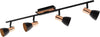 Spot-Moderno-Barnham-In-Acciaio-Nero-4-Luci-Gu10-3W-Ip20