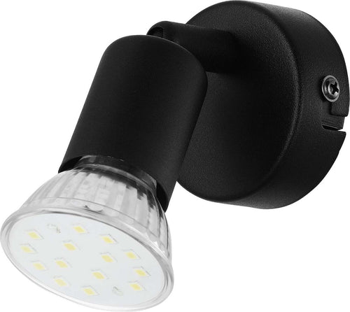 Spot-Moderno-Buzz-Led-In-Acciaio-Nero-1-Luce-Gu10-2,8W-Ip20