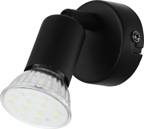 Spot-Moderno-Buzz-Led-In-Acciaio-Nero-1-Luce-Gu10-2,8W-Ip20