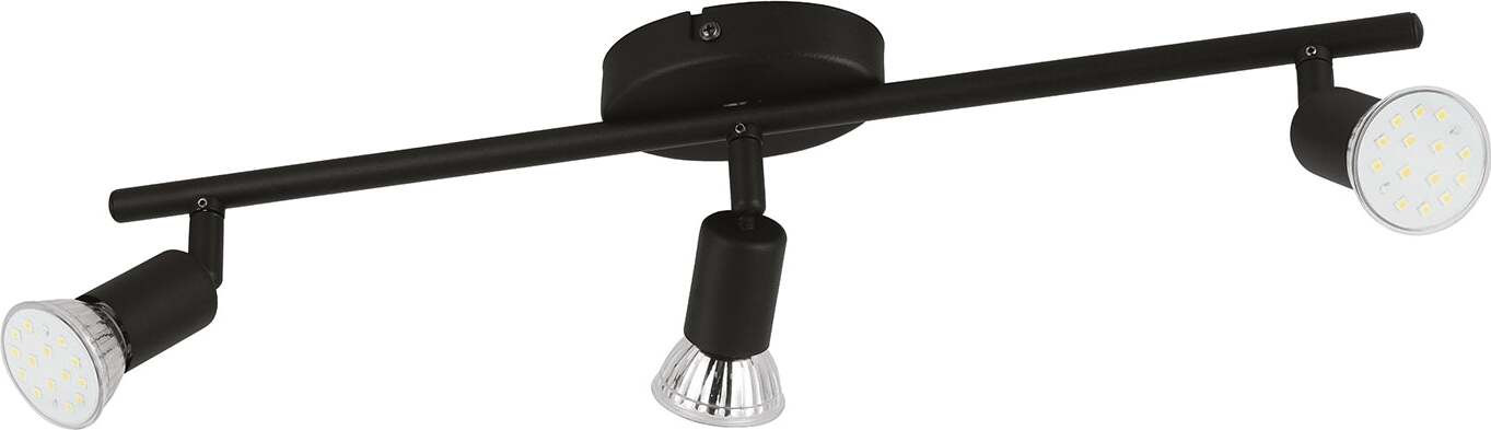 Spot-Moderno-Buzz-Led-In-Acciaio-Nero-3-Luci-Gu10-2,8W-Ip20