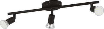 Spot-Moderno-Buzz-Led-In-Acciaio-Nero-3-Luci-Gu10-2,8W-Ip20