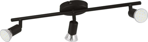 Spot-Moderno-Buzz-Led-In-Acciaio-Nero-3-Luci-Gu10-2,8W-Ip20