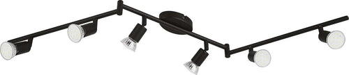 Spot-Moderno-Buzz-Led-In-Acciaio-Nero-6-Luci-Gu10-2,8W-Ip20
