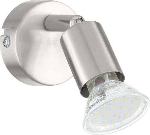 Spot-Moderno-Buzz-Led-In-Acciaio-Nichel-Satinato-1-Luce-Gu10-2,8W-Ip20