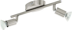 Spot-Moderno-Buzz-Led-In-Acciaio-Nichel-Satinato-2-Luci-Gu10-2,8W-Ip20