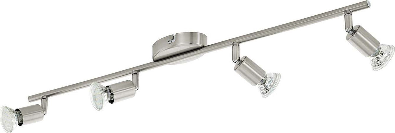 Spot-Moderno-Buzz-Led-In-Acciaio-Nichel-Satinato-4-Luci-Gu10-2,8W-Ip20