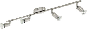 Spot-Moderno-Buzz-Led-In-Acciaio-Nichel-Satinato-4-Luci-Gu10-2,8W-Ip20