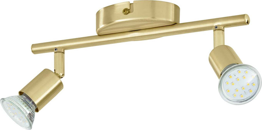 Spot-Moderno-Buzz-Led-In-Acciaio-Ottone-2-Luci-Gu10-2,8W-Ip20