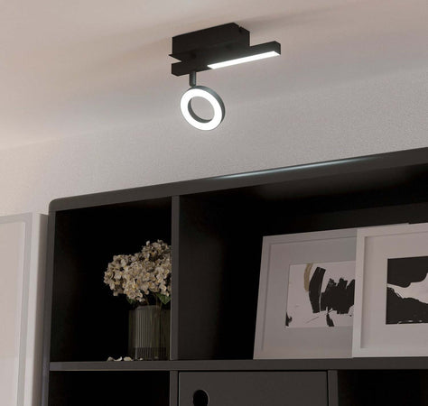 Spot-Moderno-Cardillio-2-In-Alluminio-Nero-1-Luce-Led-3,2W-3000K-Ip20