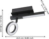 Spot-Moderno-Cardillio-2-In-Alluminio-Nero-1-Luce-Led-3,2W-3000K-Ip20