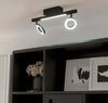 Spot-Moderno-Cardillio-2-In-Alluminio-Nero-2-Luci-Led-3,2W-3000K-Ip20