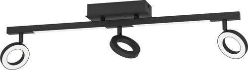 Spot-Moderno-Cardillio-2-In-Alluminio-Nero-3-Luci-Led-3,2W-3000K-Ip20