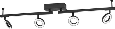 Spot-Moderno-Cardillio-2-In-Alluminio-Nero-4-Luci-Led-3,2W-3000K-Ip20