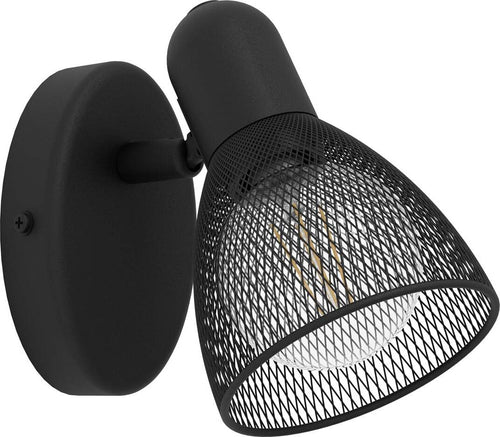 Spot-Moderno-Carovigno-In-Acciaio-Nero-1-Luce-E14-28W-Ip20