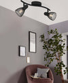 Spot-Moderno-Carovigno-In-Acciaio-Nero-2-Luci-E14-40W-Ip20