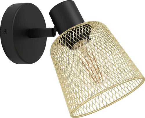 Spot-Moderno-Coslada-In-Acciaio-Nero-1-Luce-E27-40W-Ip20