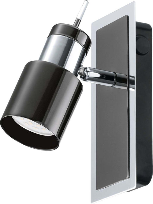 Spot-Moderno-Davida-1-In-Acciaio-Nichel-1-Luce-Gu10-4,6W-Ip20