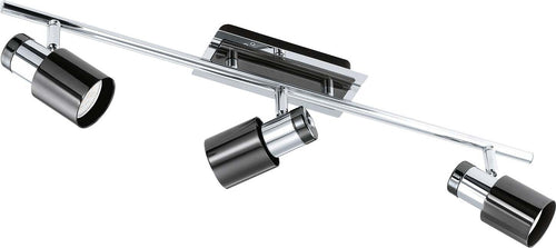 Spot-Moderno-Davida-1-In-Acciaio-Nichel-3-Luci-Gu10-4,6W-Ip20