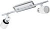 Spot-Moderno-Davida-In-Acciaio-Cromo-2-Luci-Gu10-4,6W-Ip20