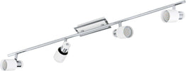 Spot-Moderno-Davida-In-Acciaio-Cromo-4-Luci-Gu10-4,6W-Ip20