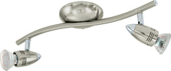 Spot-Moderno-Magnum-Led-In-Acciaio-Nichel-Satinato-2-Luci-Gu10-2,8W-3000K-Ip20