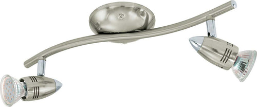 Spot-Moderno-Magnum-Led-In-Acciaio-Nichel-Satinato-2-Luci-Gu10-2,8W-3000K-Ip20