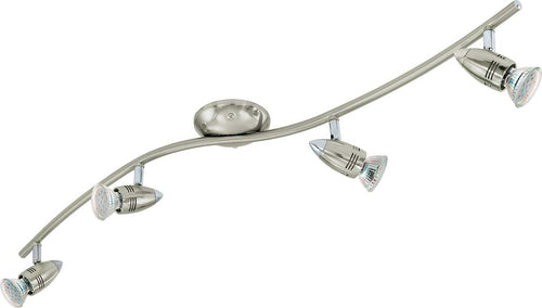 Spot-Moderno-Magnum-Led-In-Acciaio-Nichel-Satinato-4-Luci-Gu10-2,8W-3000K-Ip20