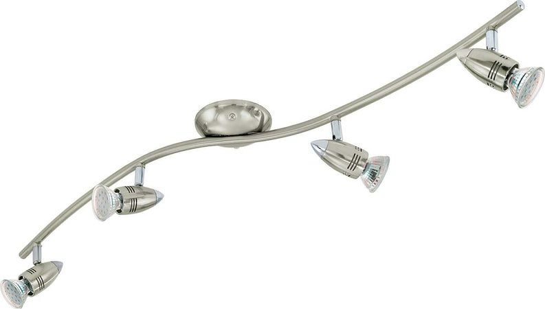Spot-Moderno-Magnum-Led-In-Acciaio-Nichel-Satinato-4-Luci-Gu10-2,8W-3000K-Ip20